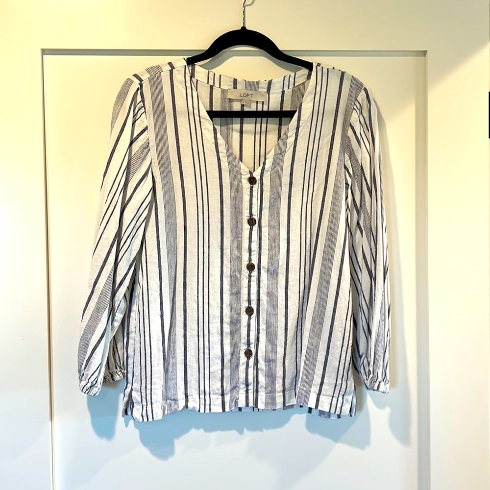 Ann Taylor LOFT striped blouse